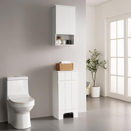 Bathroom Wall Cabinet with Single Door, Soft-Close Hinges, 15x27 inch Wooden - Image 9