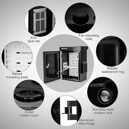 Outdoor Electrical Box, Cold-Rolled Steel Plate, Aluminum Alloy Back Beam - Image 7
