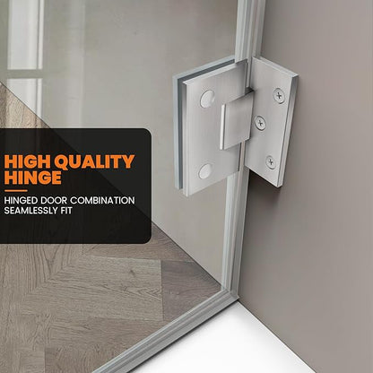 Bathroom Frameless Shower Door 24" W*72" H, 5/16" Clear Tempered Glass Hinged - Image 3