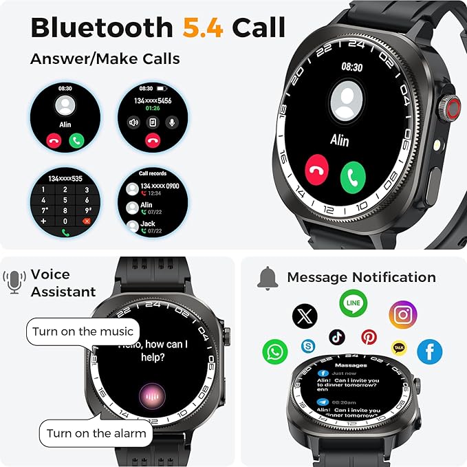 Smart Watch, 2026 AMOLED 1.43" Fitness Smartwatch - Image 3
