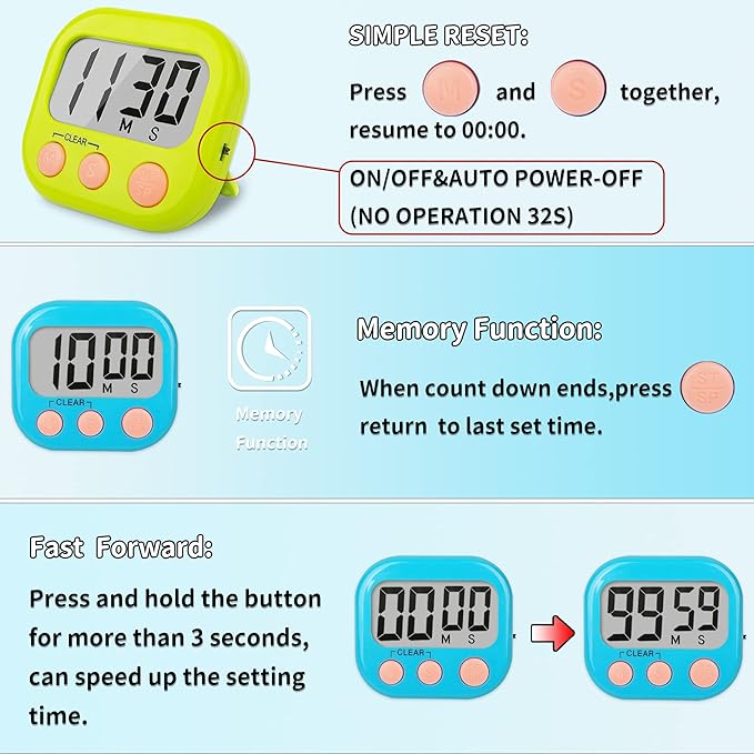 Classroom Timers for Teachers Kids Large Magnetic Digital Timer Teacher - Image 6