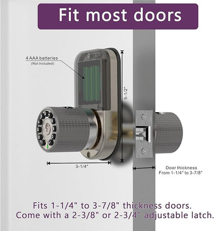BOTHSTAR Double Sided Keyless Door Knob Lock - Image 5