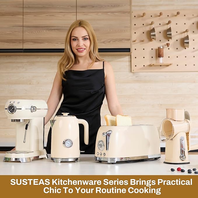 SUSTEAS Toaster 4 Slice Wide Slot, Stainless Steel Bread Bagel Toasters - Image 7