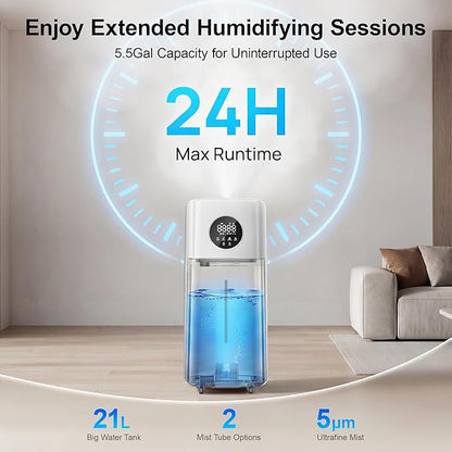 21L/5.5Gal Humidifiers for Bedroom, Humidifier Large Room - Image 3