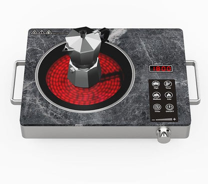 Portable Electric Stove 1800W, Single Burner Ceramic Hot Plate by Unknown
