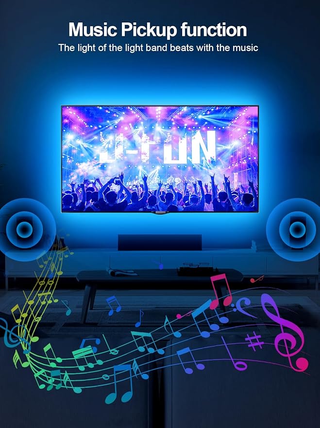 KANTUTOE TV Lights Behind, 19.68ft LED Lights - Image 4