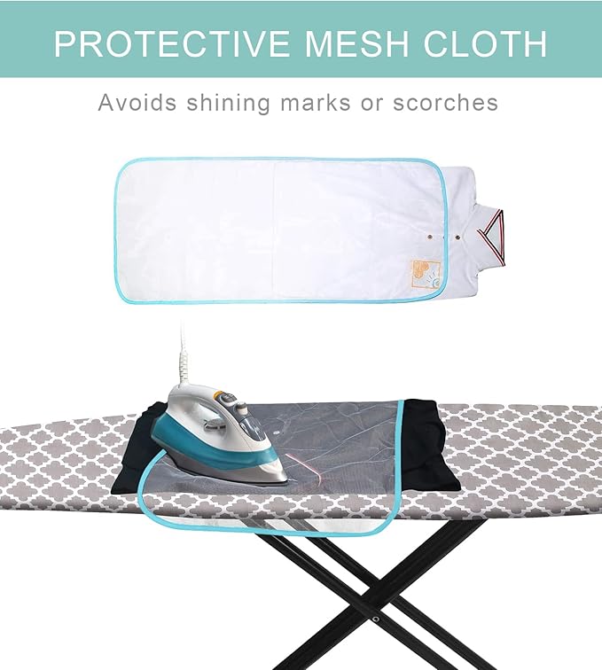 Ironing Board Cover and Pad, 18x49 Extra Wide Thick Iron Padding, Scorch & - Image 6