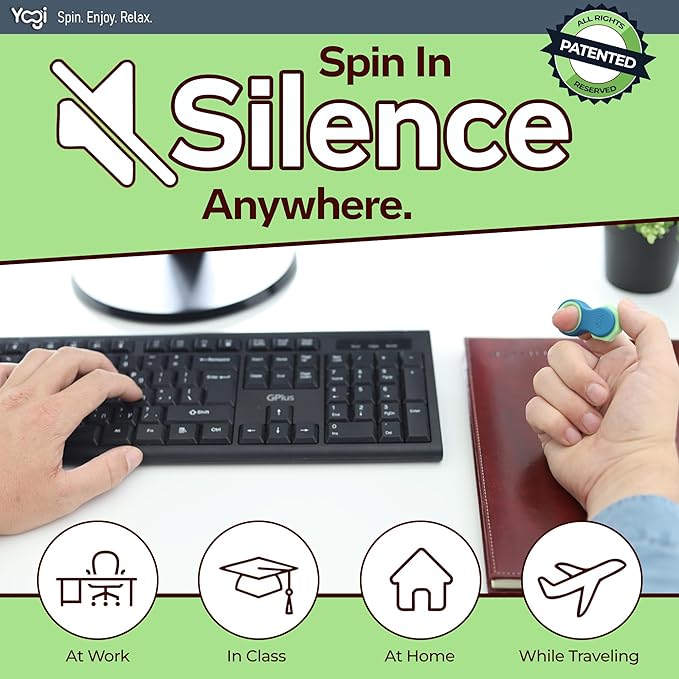 Yogi Fidget Toy – Silent Sensory Spinner - Image 3
