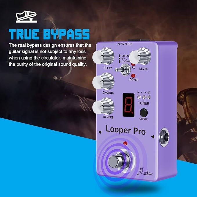Rowin RE-05 Looper Pro Guitar Multi-Effect Pedals - Image 4