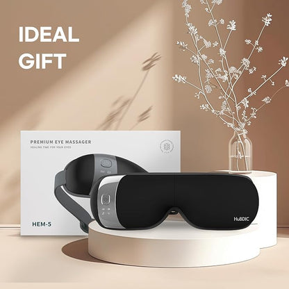 HubiCare Eye Massager with Heat, and Music Helps Relieve Strain, Dark Circles - Image 2