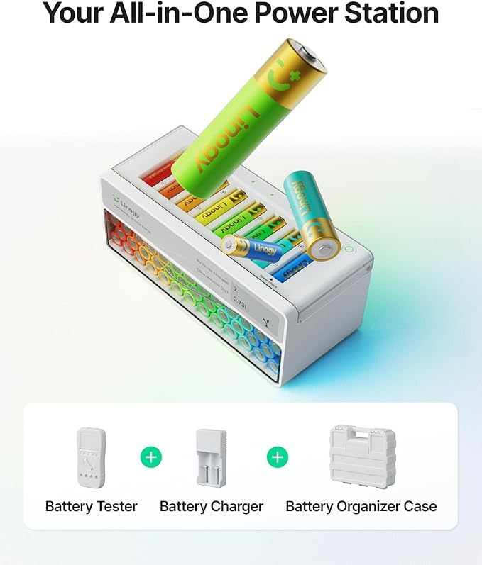 8-Slot Rechargeable AA AAA Batteries - Image 6