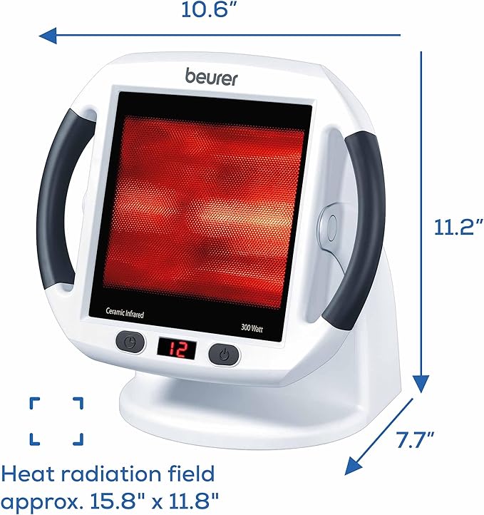 Beurer IL50 Infrared Heat Lamp Heated Red Light Therapy Lamp - Image 8