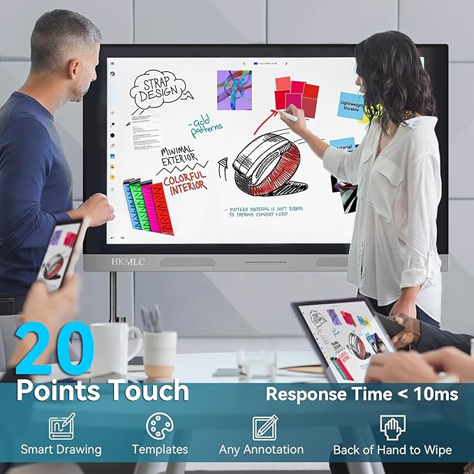 HKMLC Smart Board, Essential 55 Inch All-in-One Interactive Whiteboard - Image 4