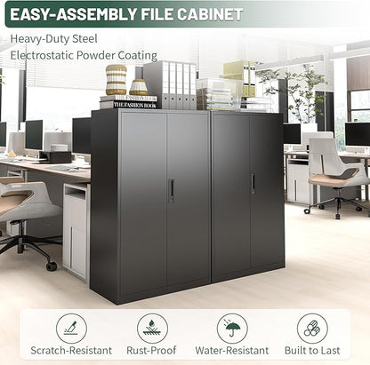 42" Folding Metal Storage Cabinet - Image 3