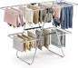 APEXCHASER Clothes Drying Rack, Foldable 2-Level Drying Rack Clothing, by APEXCHASER