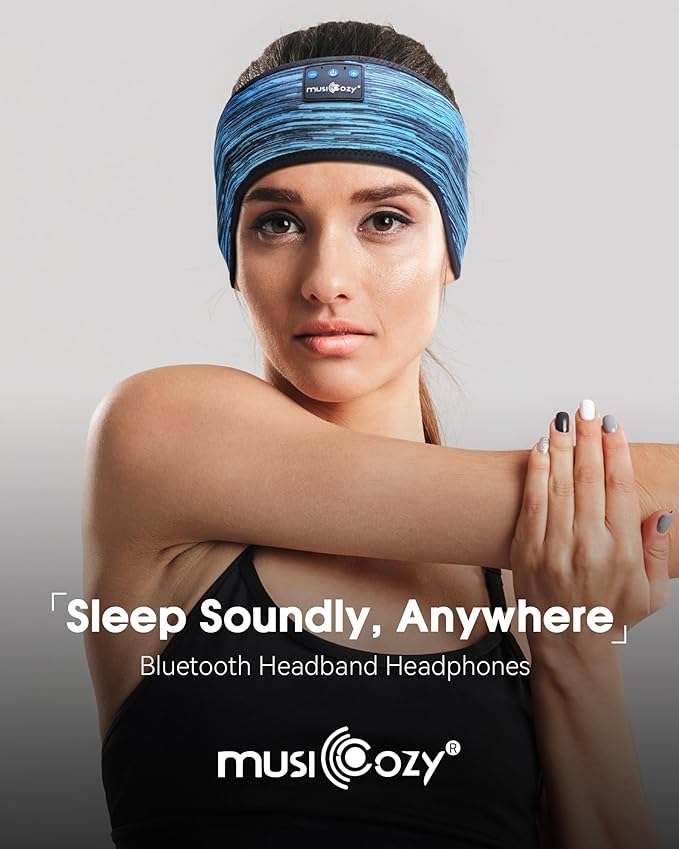 MUSICOZY Sleep Headphones Bluetooth 5.4 Headband, Wireless Music Sleeping Mask - Image 6