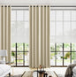 KOUFALL Beige Living Room Curtains 96 Inches Long by KOUFALL