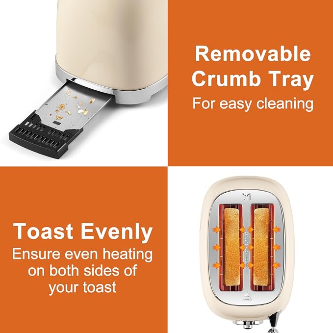CUSIMAX Toaster 2 Slice with Extra Wide Slots - Image 6