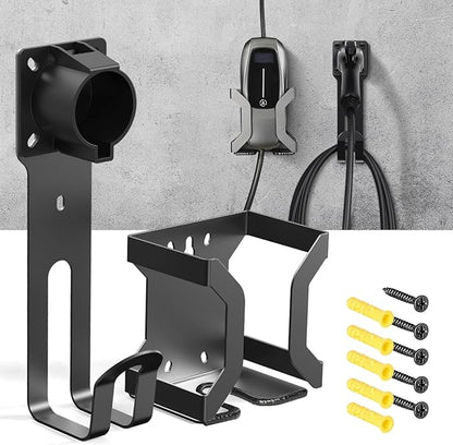 BMZX EV Charger Holder J1772, Wall Mount Kit by BMZXTESLAAFTERMARKET