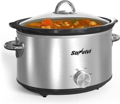 Sunvivi Small Slow Cooker 4QT, Mini Food Warmer - Image 9