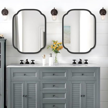 Black Bathroom Mirror for Wall - Image 3