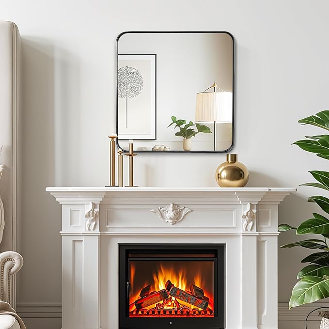 Fabuday Bathroom Mirror with Black Frame - Image 5