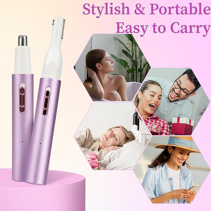 Mendaping 2025 Rechargeable Nose & Ear Hair Trimmer, Dual-Edge Blade Electric - Image 7