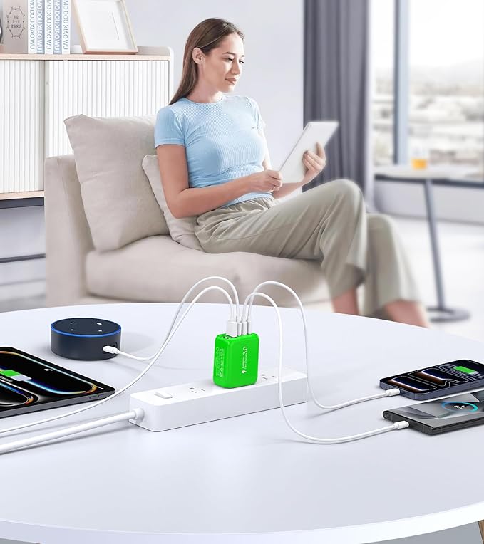 60W USB C Wall Charger Block, 5-Port C Charger Fast Charging Block PD Power - Image 8