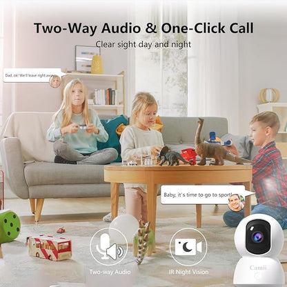 2K Pet Camera Indoor, 5G/ 2.4G Indoor Cameras - Image 4