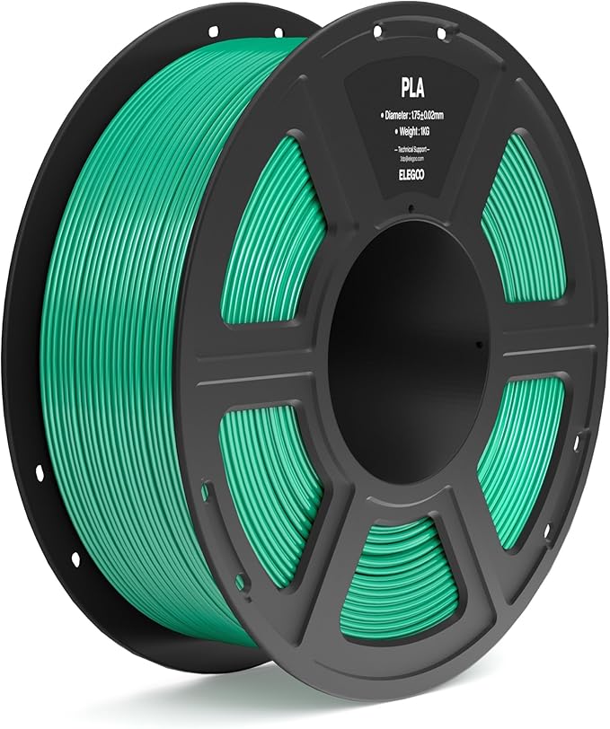 ELEGOO PLA Filament 1.75mm Sea Green 1KG, 3D Printer Filament Dimensional by ELEGOO