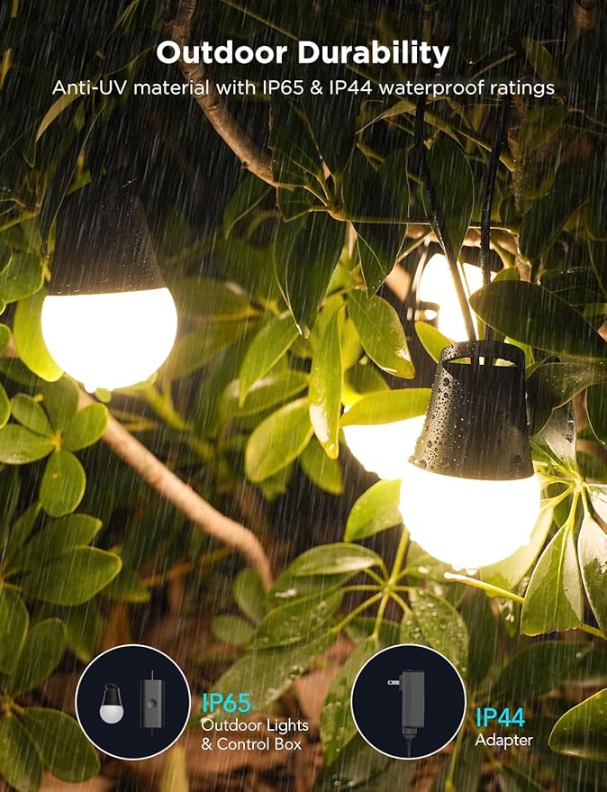 Govee Smart Outdoor String Lights 2, 48ft Outdoor Lights - Image 6