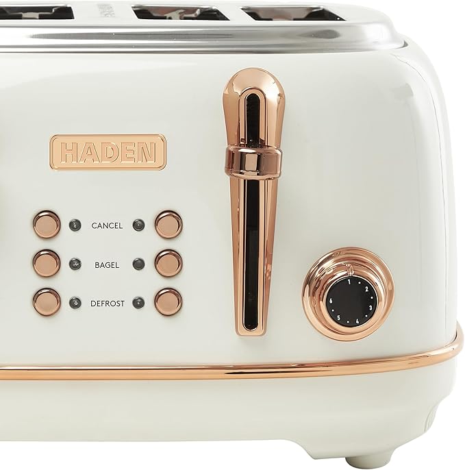 Haden Heritage 4 Slice Wide Slot Stainless Steel Toaster - Image 5