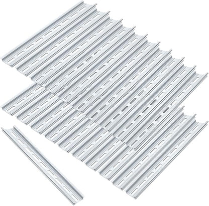 VAMRONE 20 Piece Aluminum DIN Rails, 12 Inches Long, 35mm Wide, 7.5mm High by VAMRONE