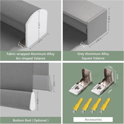 ZSHINE Motorized Blackout Window Blinds Customize Width Remote Control Wireless - Image 4