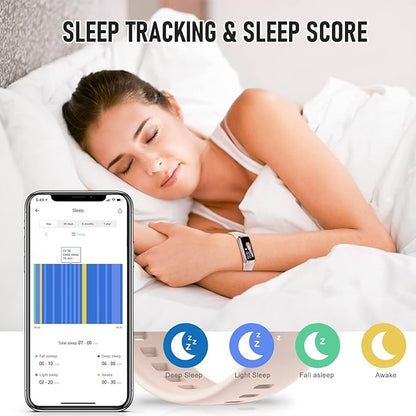 Fitness Tracker with 24/7 Heart Rate Blood Oxygen Sleep Monitor, 1.1" AMOLED - Image 4