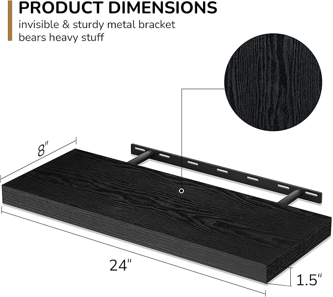 Fun Memories 24 Inch Floating Shelves - Image 3