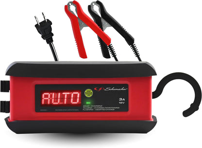 schumacher electric 3a car battery charger & maintainer, main product view
