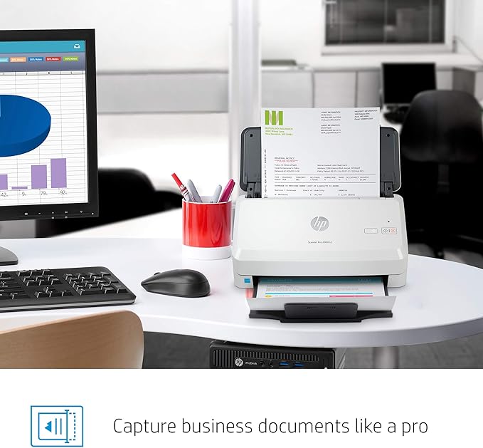 HP ScanJet Pro 2000 s2 35ppm USB 3.0 Color Duplex Scanner - Image 4