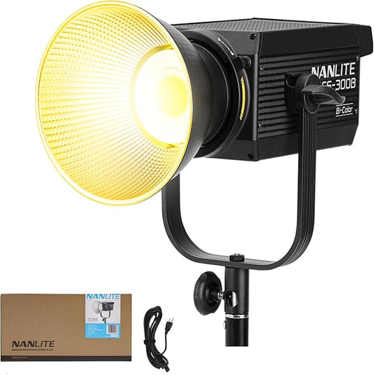 Nanlite FS-300B 300W Bi-Color LED Spotlight-2700K-6500K Adjustable CRI 96 by Nanlite