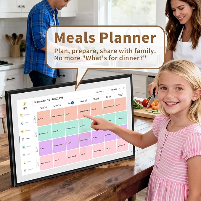 Canupdog 21.5 Inch Digital Calendar, Electronic Planner & Chore Chart, Task - Image 6