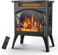 Electric Fireplace Stove, Fast Heating, 1500W X Infrared Fireplace Heater by Electactic