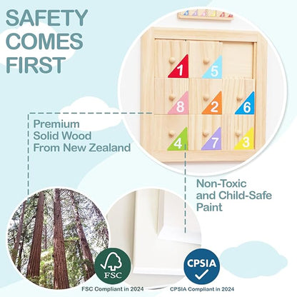 Monläurd® Cloud Montessori Busy Board, Sensory Board, Wooden Toys, Wall Toys - Image 2
