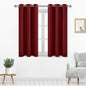 DWCN Burgundy Curtains 54 Inches Long, Thermal Blackout by DWCN