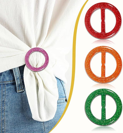 T-Shirt Clips 9 PCS, Clothes Corner Knotted Button, Fashion Alloy Pearl - Image 4