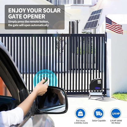 TOPENS DKC500S Solar Sliding Gate Opener Chain Drive Automatic Gate Motor - Image 2