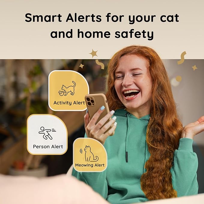 Pet Camera Treat Dispenser, 2K Dog & Cat Cam, Remote Treat Tossing, 360° Auto - Image 6