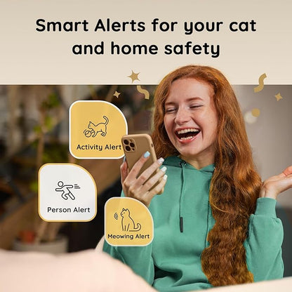 Pet Camera Treat Dispenser, 2K Dog & Cat Cam, Remote Treat Tossing, 360° Auto - Image 6