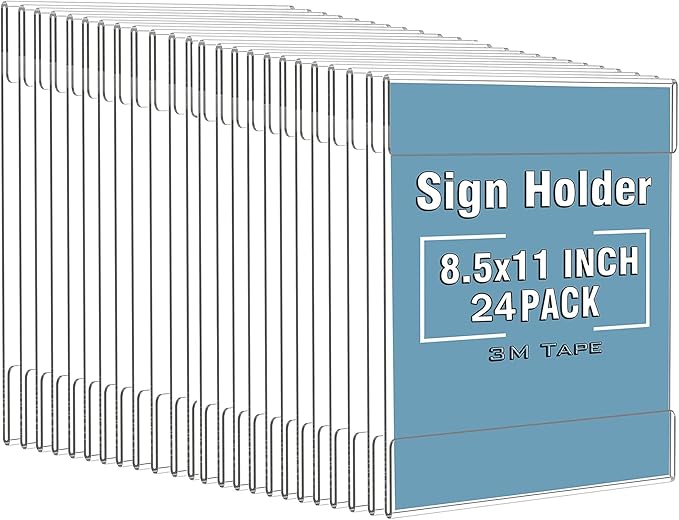Dingelex 24 Pack Wall Mount Signs 8.5 x 11, Store by Dingelex