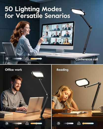 LED Desk Lamp for Home Office, Eye-Care Double-Sided Desk Light - Image 4
