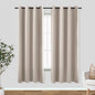 KOUFALL 52x63 Inch Length Tan Blackout Curtains by KOUFALL